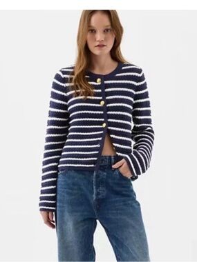 Gap Factory Stripe Sweater Jacket